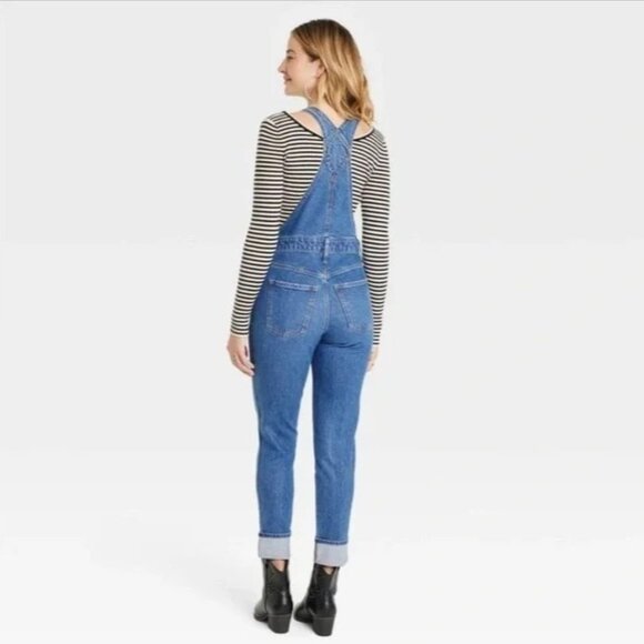 NEW Universal Thread Skinny Denim Overalls - Picture 2 of 14